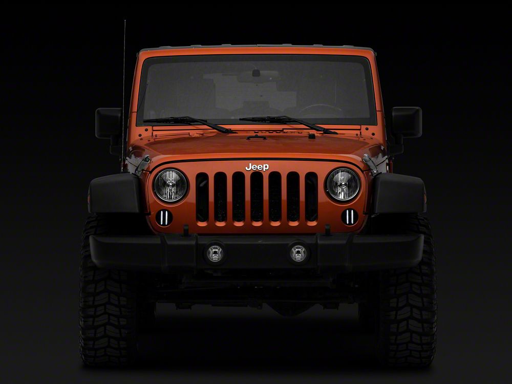Raxiom Axial Series LED Front Turn Signals; Smoked (07-18 Jeep Wrangler JK)