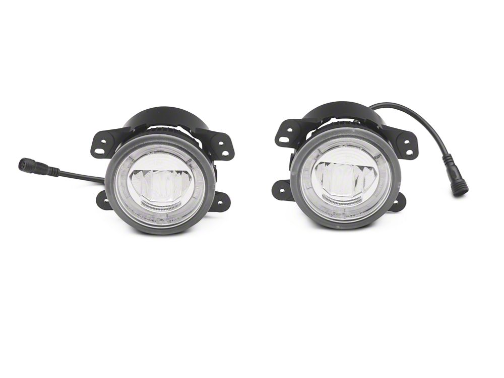 Raxiom Axial Series LED DRL Fog Lights (10-18 Jeep Wrangler JK)