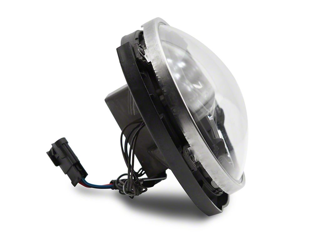 Raxiom LED Halo Headlights; Black Housing; Clear Lens (07-18 Jeep Wrangler JK)