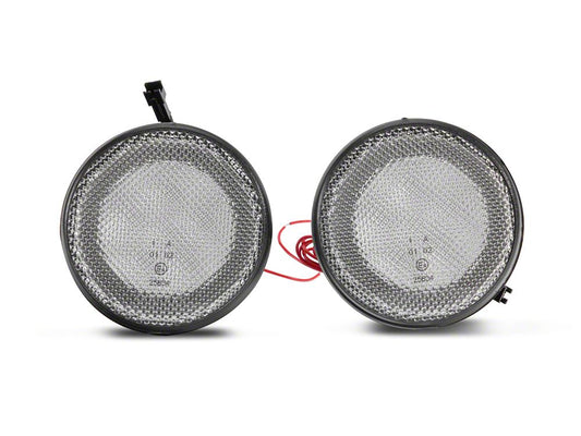 Raxiom Axial Series LED Turn Signals with Halo; Clear (07-18 Jeep Wrangler JK)