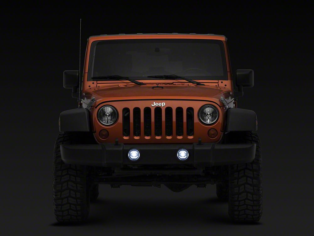 Raxiom Axial Series LED DRL Fog Lights (10-25 Jeep Wrangler JK & JL)
