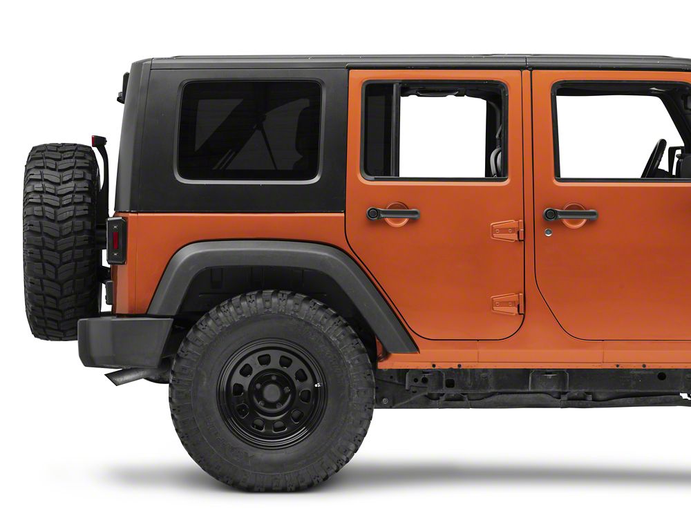 Raxiom Axial Series Vision LED Tail Lights; Black Housing; Clear Lens (07-18 Jeep Wrangler JK)