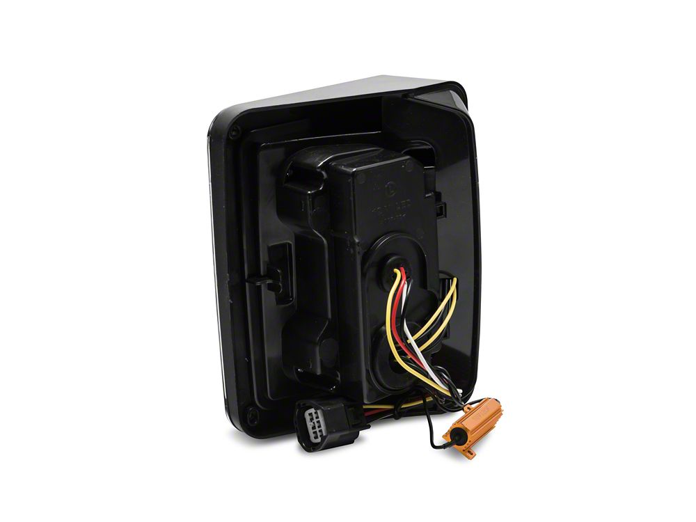 Raxiom Axial Series Vision LED Tail Lights; Black Housing; Clear Lens (07-18 Jeep Wrangler JK)