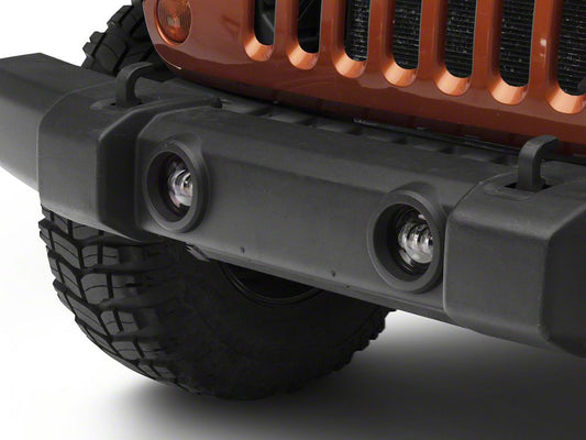 Raxiom Axial Series Tri-Bar LED Fog Lights; Amber (07-25 Jeep Wrangler JK & JL)