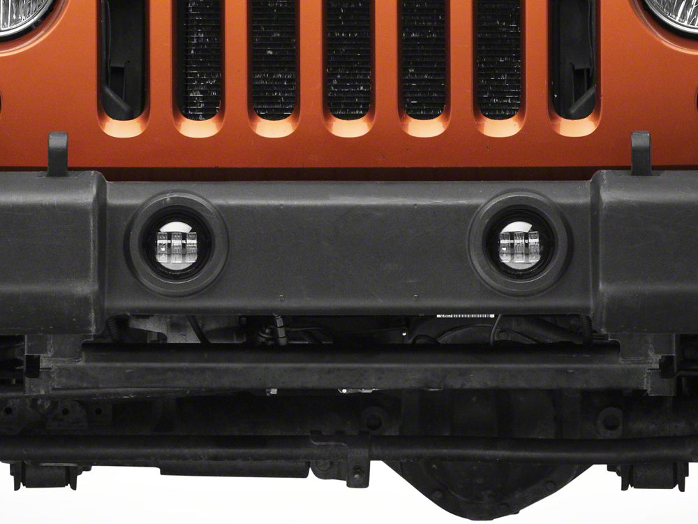 Raxiom Axial Series Tri-Bar LED Fog Lights; Amber (07-25 Jeep Wrangler JK & JL)