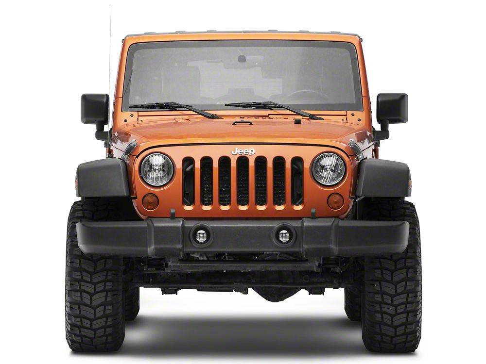 Raxiom Axial Series Tri-Bar LED Fog Lights; Amber (07-25 Jeep Wrangler JK & JL)