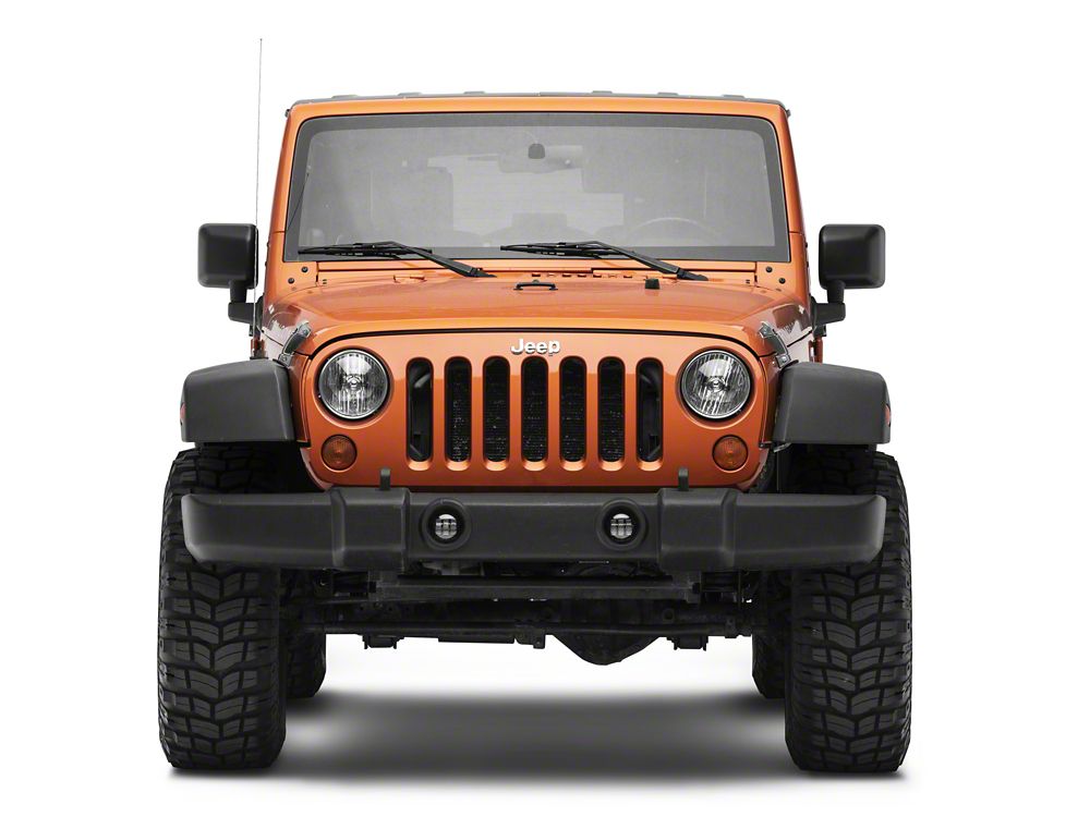 Raxiom Axial Series Tri-Bar LED Fog Lights; White (07-25 Jeep Wrangler JK & JL)