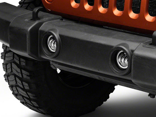 Raxiom Axial Series Halo LED Fog Lights; Amber (07-25 Jeep Wrangler JK & JL)