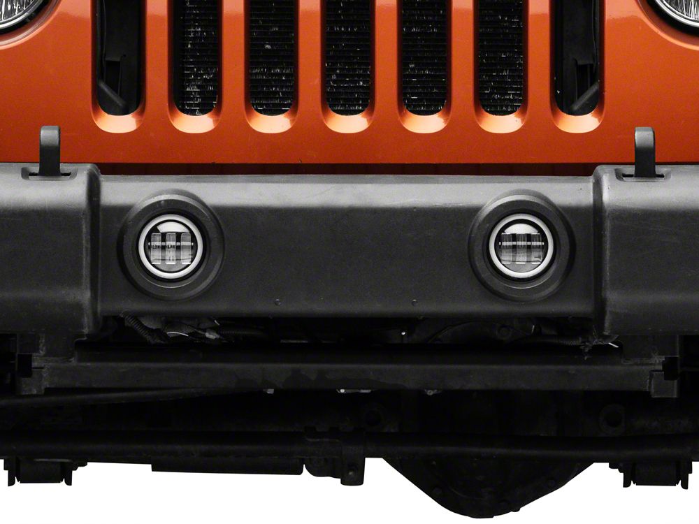 Raxiom Axial Series Halo LED Fog Lights; Amber (07-25 Jeep Wrangler JK & JL)