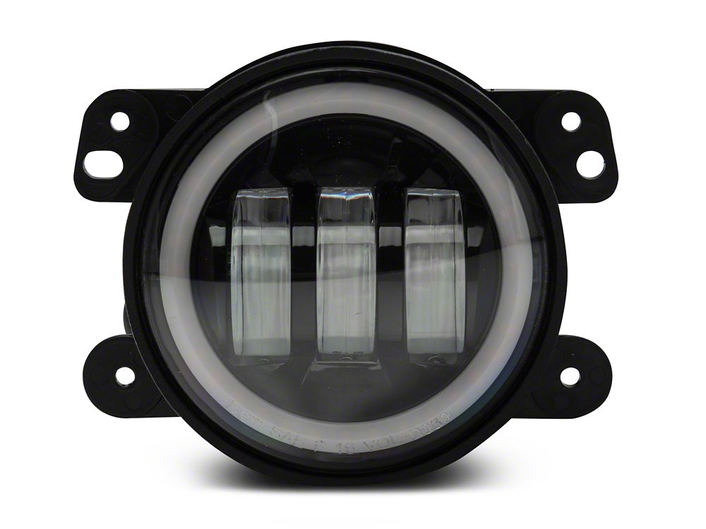 Raxiom Axial Series Halo LED Fog Lights; Amber (07-25 Jeep Wrangler JK & JL)