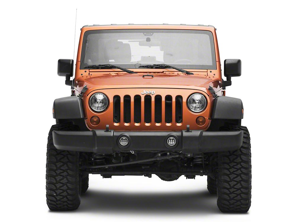 Raxiom Axial Series Halo LED Fog Lights; White (07-25 Jeep Wrangler JK & JL)