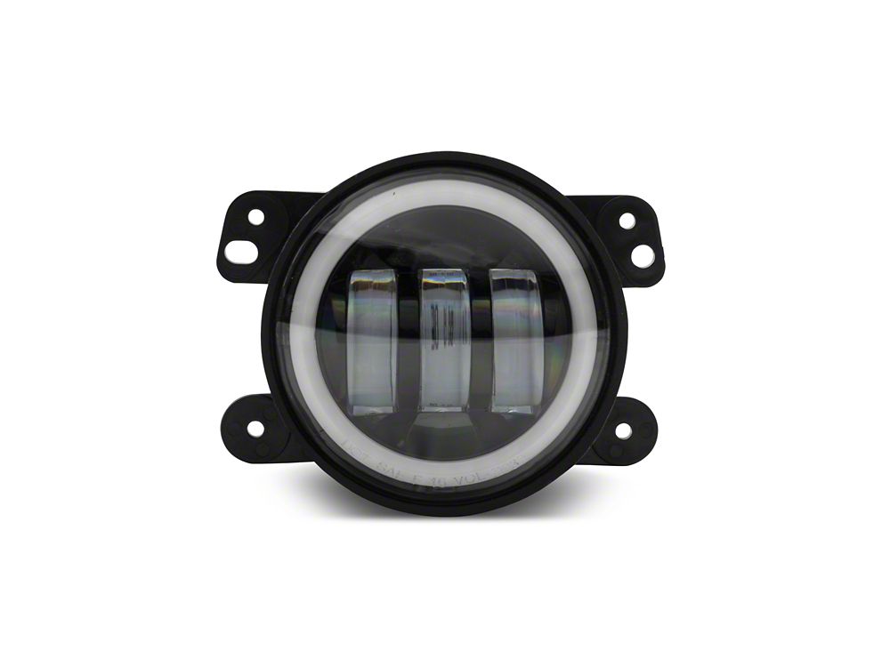 Raxiom Axial Series Halo LED Fog Lights; White (07-25 Jeep Wrangler JK & JL)