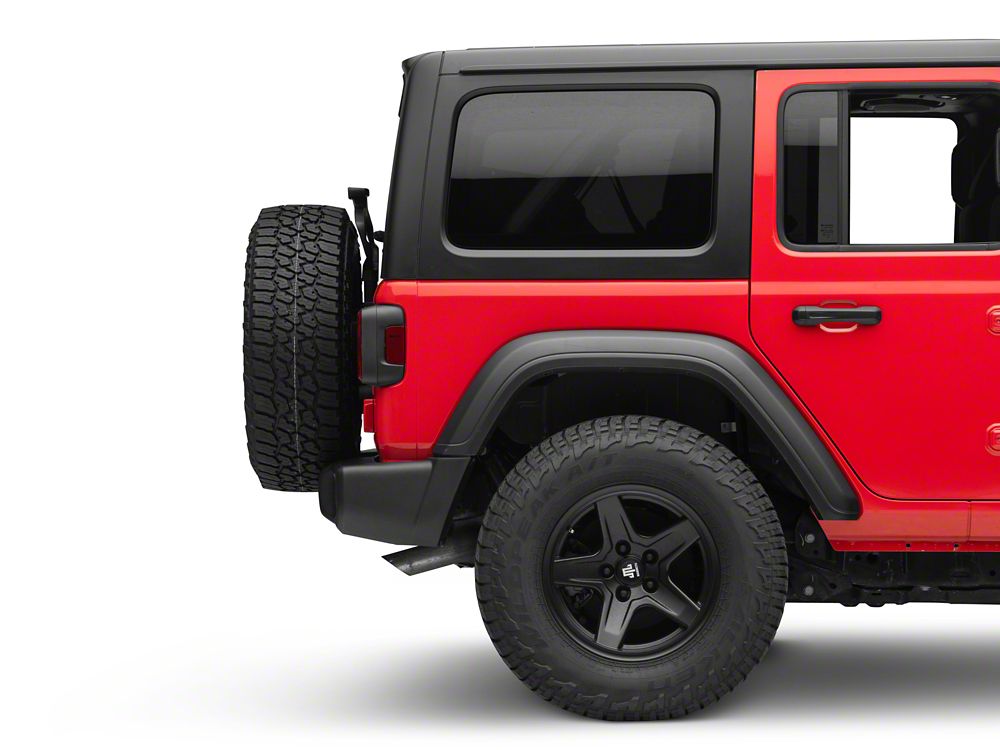 Raxiom LED Tail Lights; Black Housing; Red Lens (18-25 Jeep Wrangler JL w/ Factory Halogen Tail Lights & w/o Blind Spot Detection)