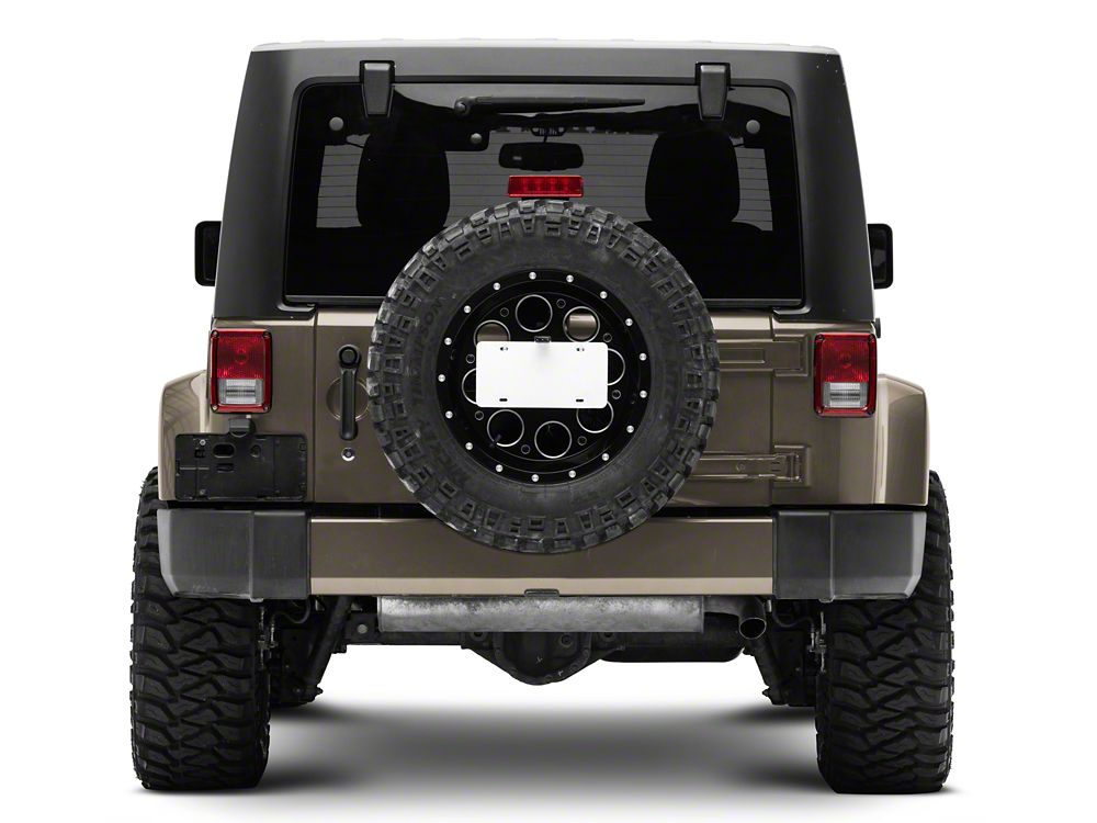 Raxiom Axial Series License Plate Bracket with LED Brake Light (07-18 Jeep Wrangler JK)