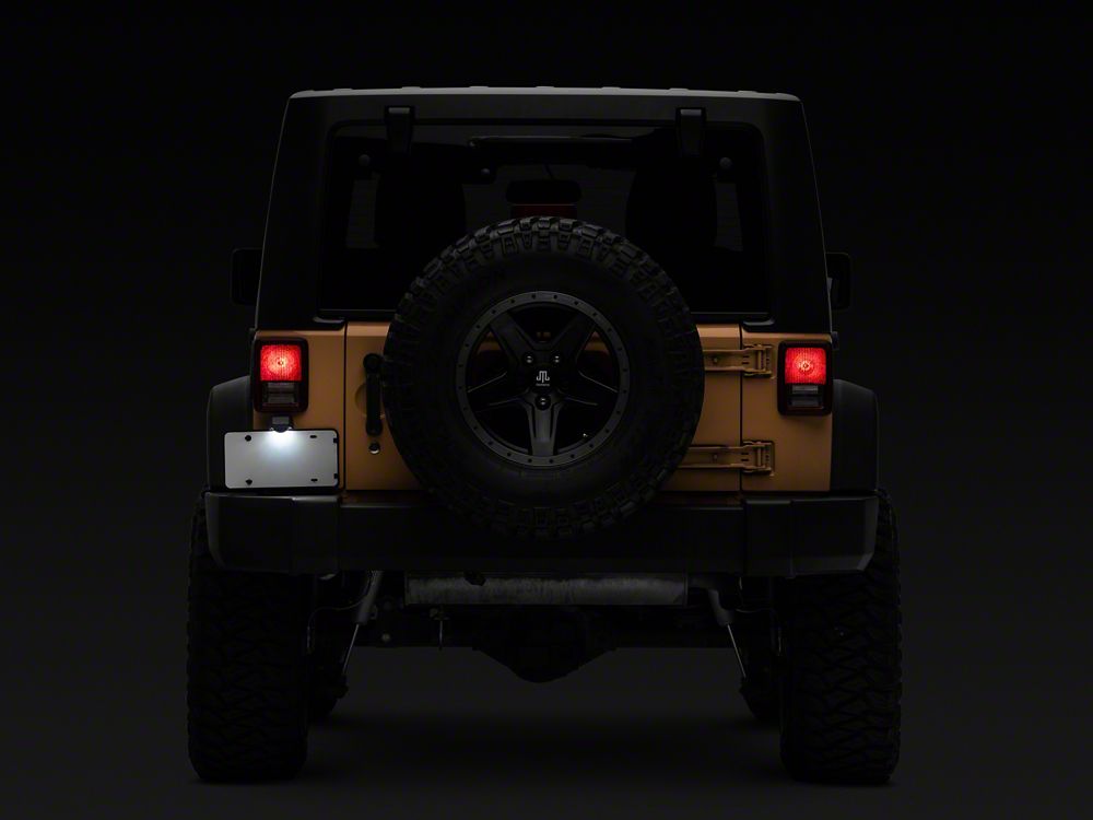 Raxiom Axial Series LED License Plate Conversion (07-18 Jeep Wrangler JK)