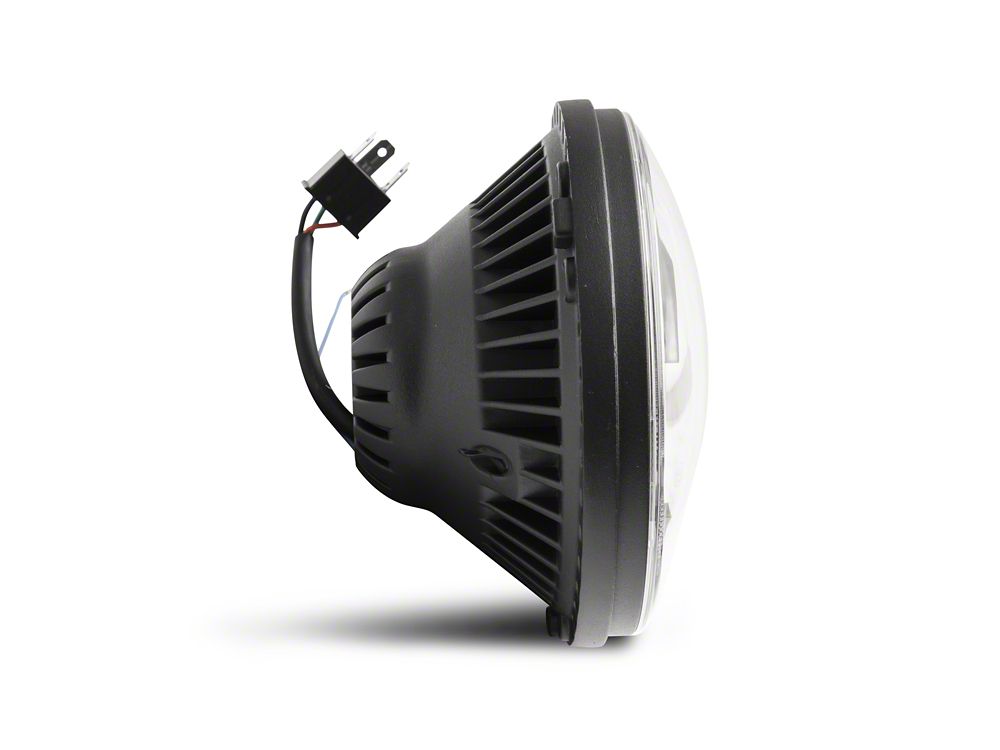 Raxiom Axial Series LED Headlights; Black Housing; Clear Lens (07-18 Jeep Wrangler JK)