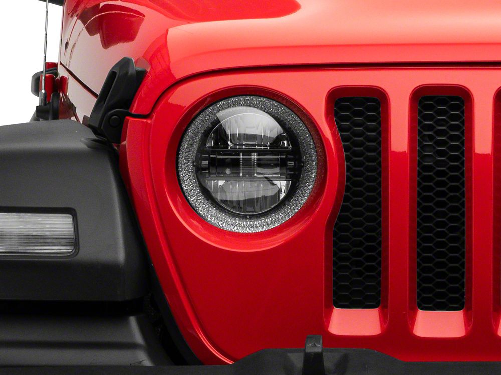 Raxiom Axial Series LED Headlights; Black Housing; Clear Lens (18-25 Jeep Wrangler JL)