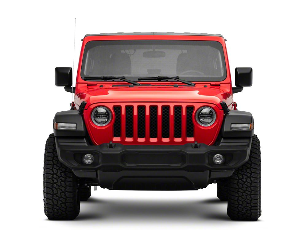Raxiom Axial Series LED Headlights; Black Housing; Clear Lens (18-25 Jeep Wrangler JL)