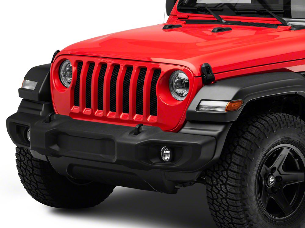 Raxiom Axial Series LED Headlights; Black Housing; Clear Lens (18-25 Jeep Wrangler JL)