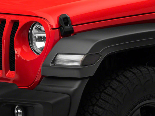 Raxiom Axial Series LED Fender Flare Marker Lights; Smoked (18-25 Jeep Wrangler JL)