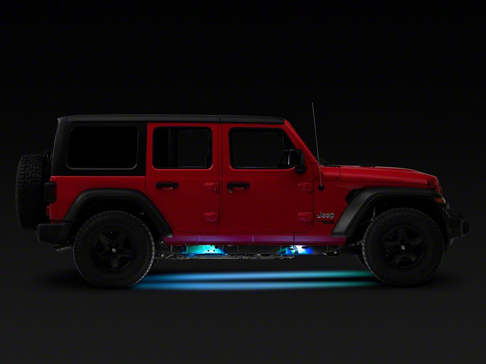 Raxiom Axial Series Multi-Color Underbody Rock Light Kit with Bluetooth Remote (Universal; Some Adaptation May Be Required)