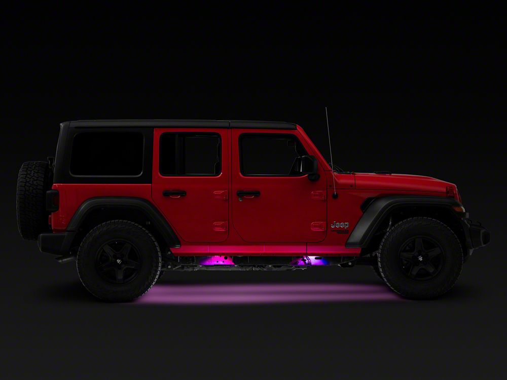 Raxiom Axial Series Multi-Color Underbody Rock Light Kit with Bluetooth Remote (Universal; Some Adaptation May Be Required)