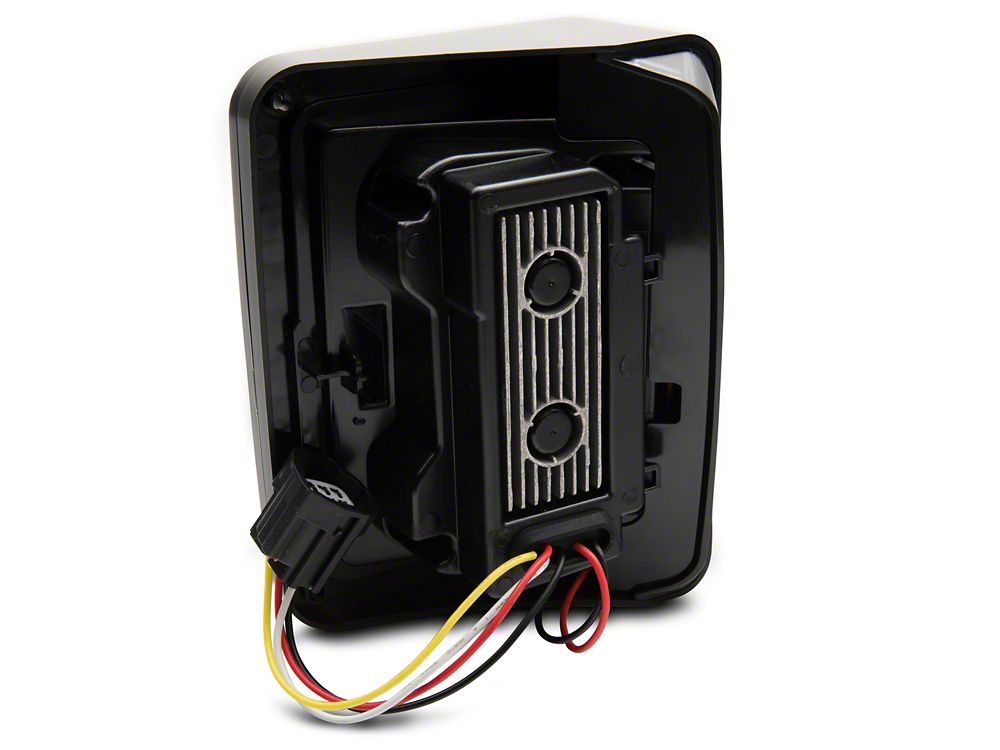 Raxiom Axial Series Lux LED Tail Lights; Black Housing; Clear Lens (07-18 Jeep Wrangler JK)