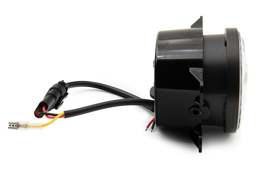 Raxiom Axial Series Nighthawk LED Fog Lights (07-18 Jeep Wrangler JK; 18-25 Jeep Wrangler JL Sahara, Rubicon w/ Plastic Bumper)
