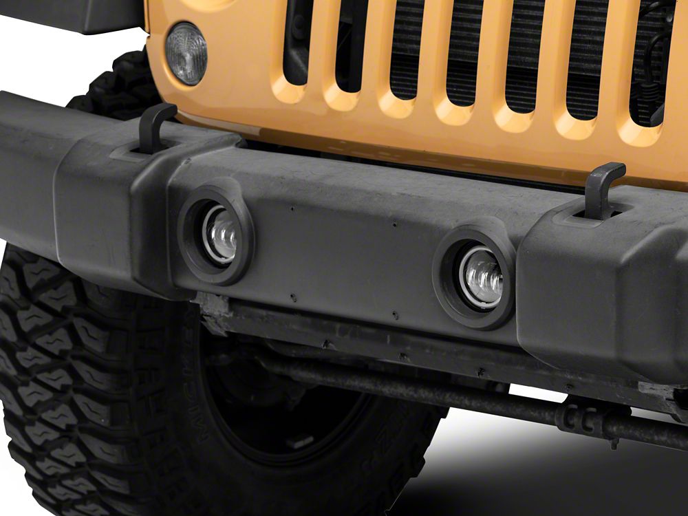 Raxiom Axial Series Halo LED Fog Lights; Amber (07-18 Jeep Wrangler JK)