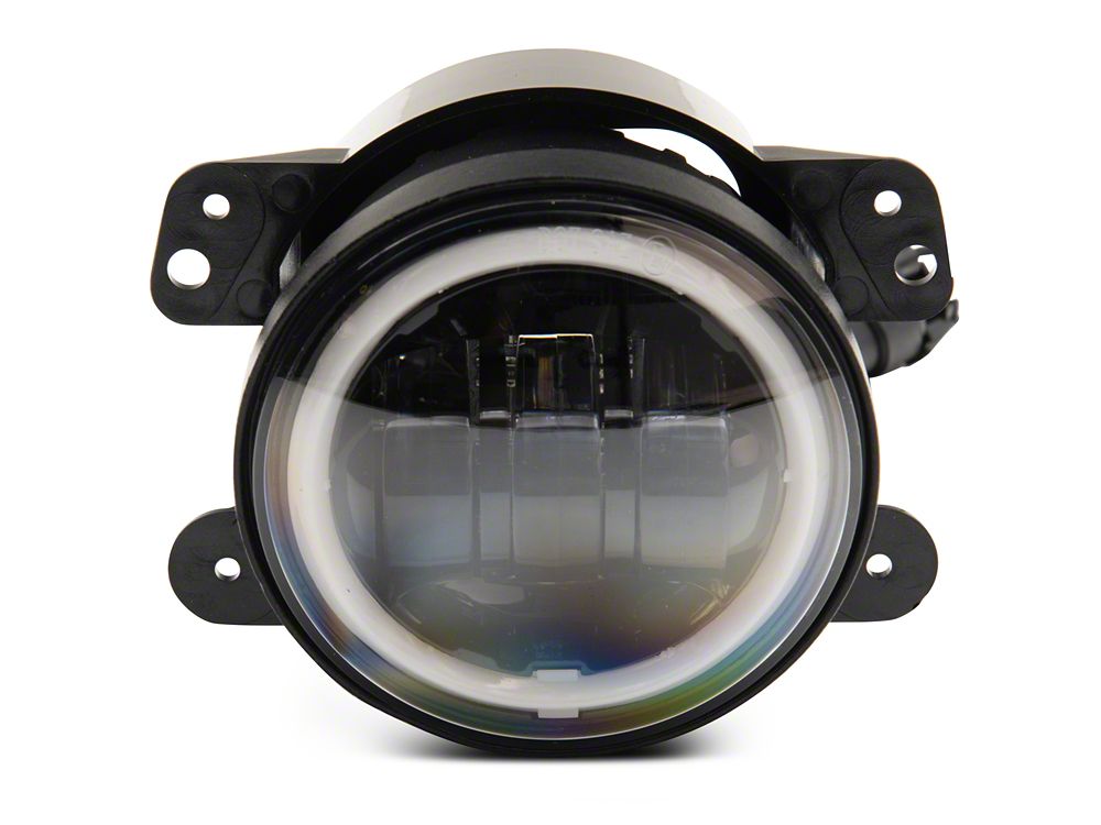 Raxiom Axial Series Halo LED Fog Lights; Amber (07-18 Jeep Wrangler JK)