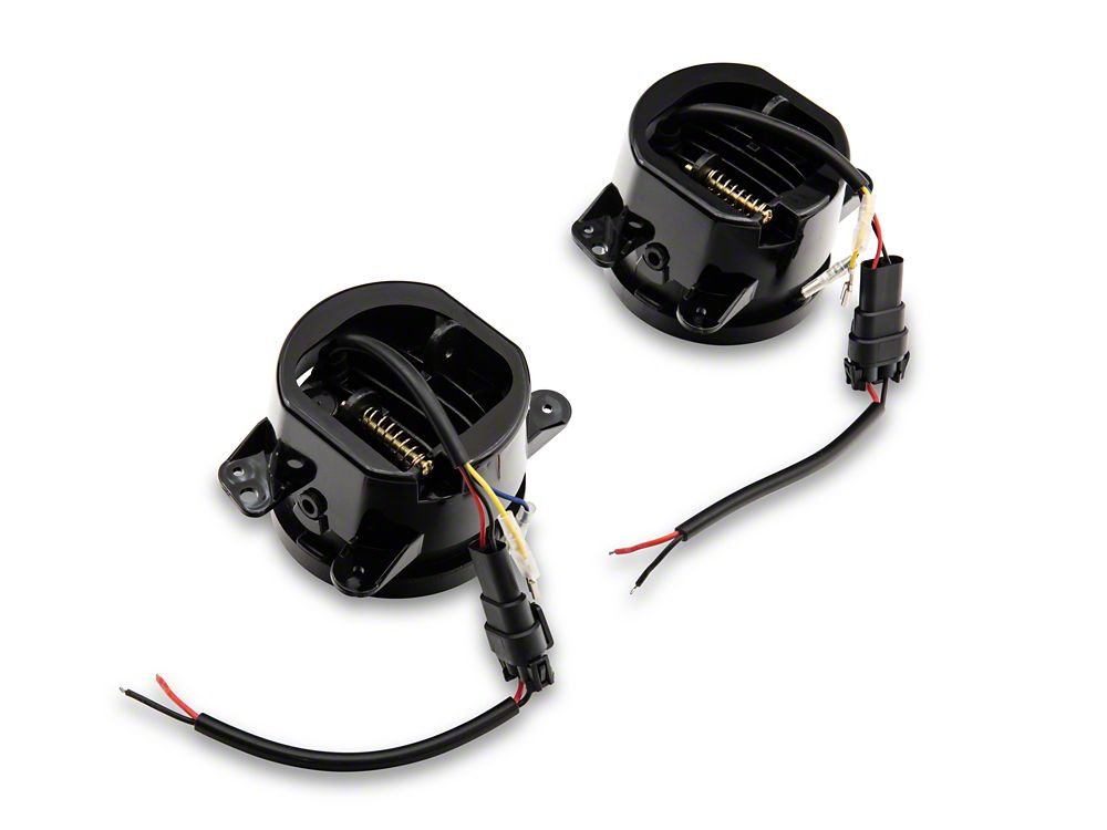 Raxiom Axial Series Halo LED Fog Lights; Amber (07-18 Jeep Wrangler JK)