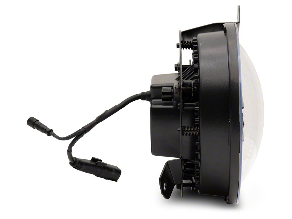 Raxiom Axial Series 9-Inch LED Headlights with RGB Halo; Black Housing; Clear Lens (18-25 Jeep Wrangler JL)