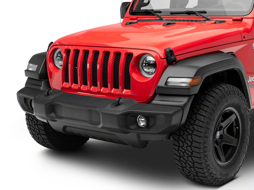 Raxiom Axial Series 9-Inch LED Headlights with RGB Halo; Black Housing; Clear Lens (18-25 Jeep Wrangler JL)
