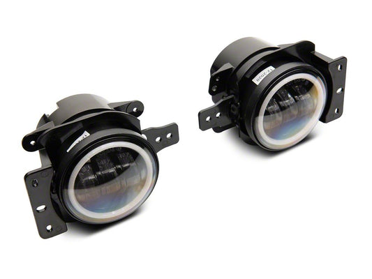 Raxiom Axial Series LED Fog Lights with Halo (07-25 Jeep Wrangler JK & JL)