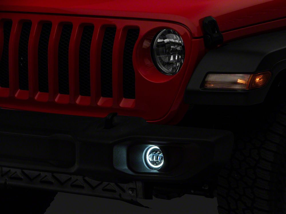 Raxiom Axial Series LED Fog Lights with Halo (07-25 Jeep Wrangler JK & JL)
