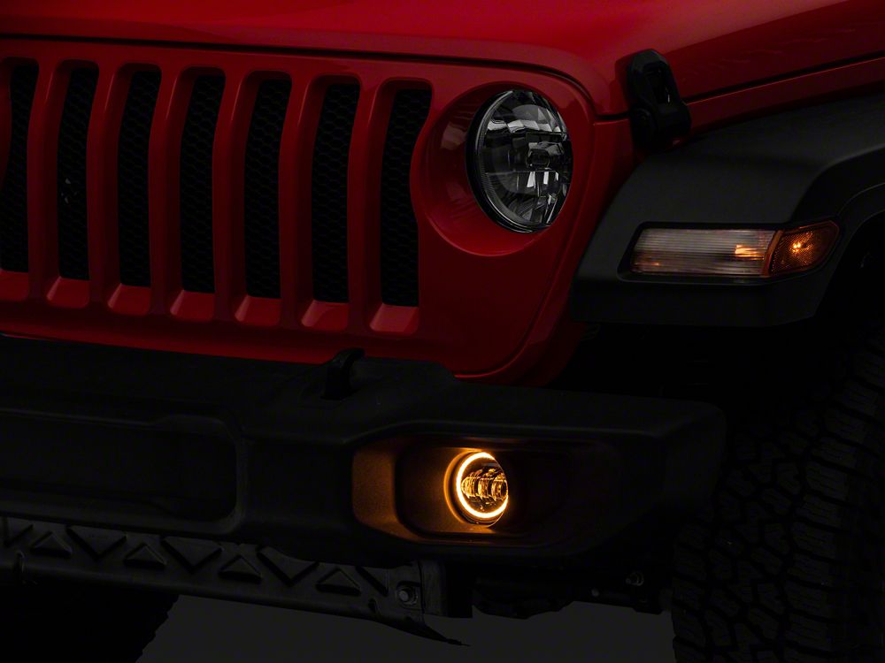 Raxiom Axial Series LED Fog Lights with Halo (07-25 Jeep Wrangler JK & JL)