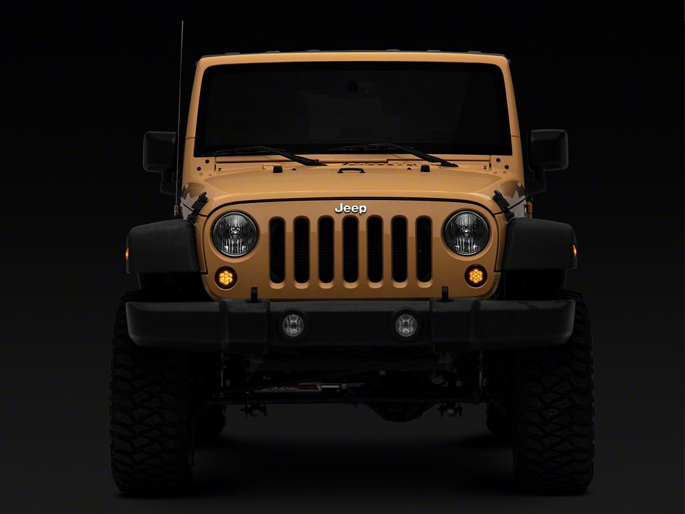 Raxiom Axial Series LED Turn Signals; Smoked (07-18 Jeep Wrangler JK)