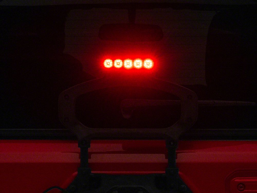 Raxiom Axial Series LED Third Brake Light; Red (18-25 Jeep Wrangler JL)