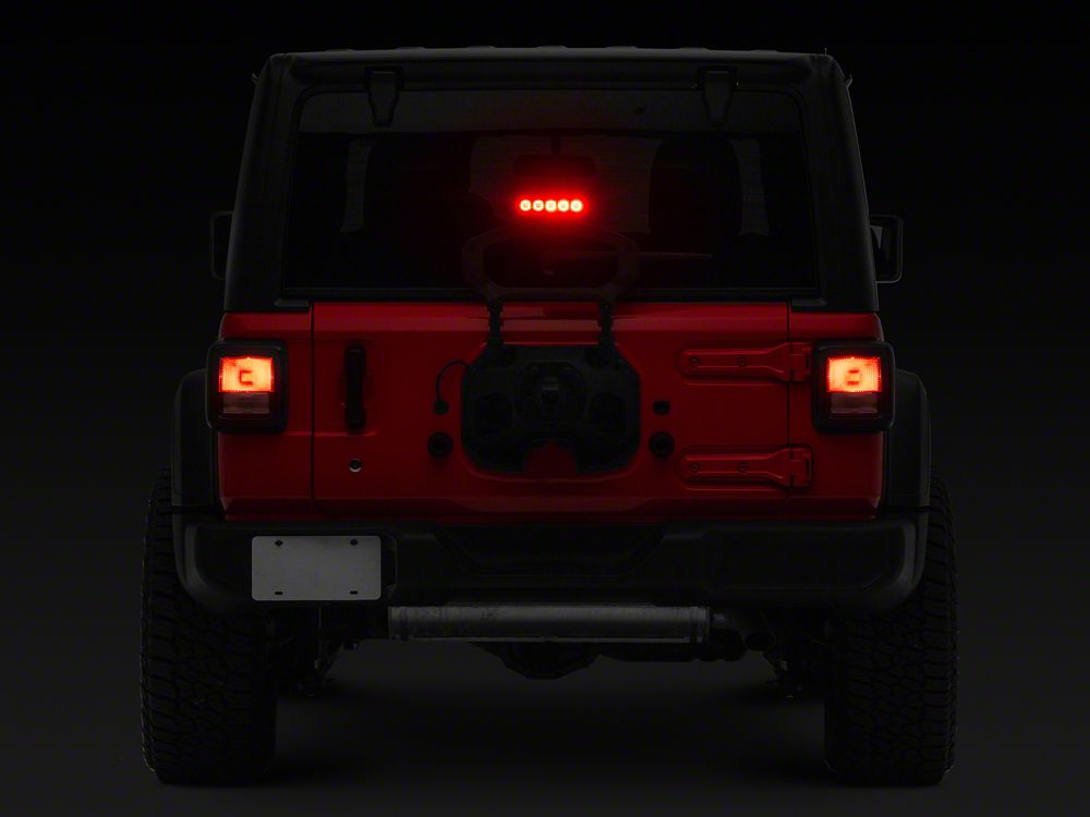 Raxiom Axial Series LED Third Brake Light; Red (18-25 Jeep Wrangler JL)