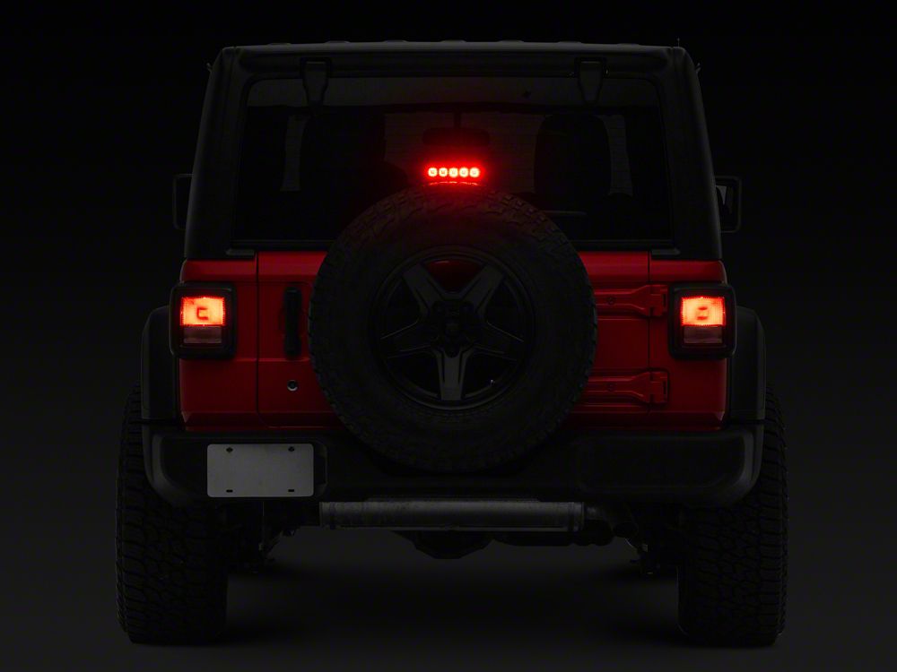Raxiom Axial Series LED Third Brake Light; Red (18-25 Jeep Wrangler JL)