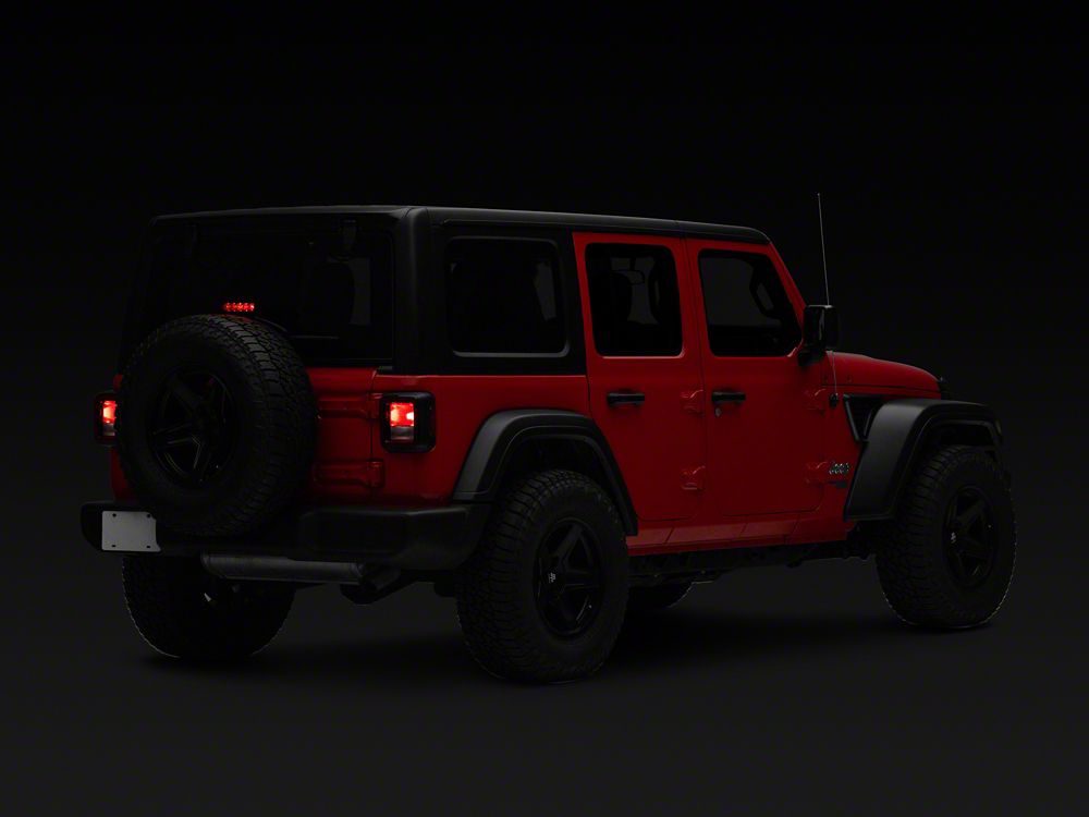 Raxiom Axial Series LED Third Brake Light; Red (18-25 Jeep Wrangler JL)
