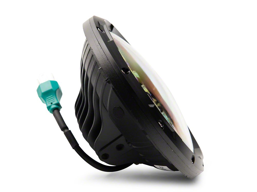 Raxiom Axial Series 13-LED Headlights; Black Housing; Clear Lens (97-18 Jeep Wrangler TJ & JK)