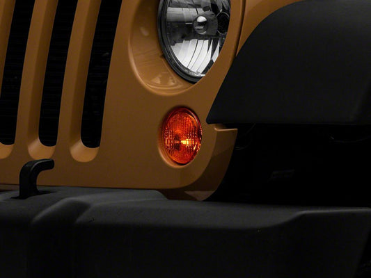 Raxiom Axial Series Replacement Turn Signal Lamps; Amber (07-18 Jeep Wrangler JK)