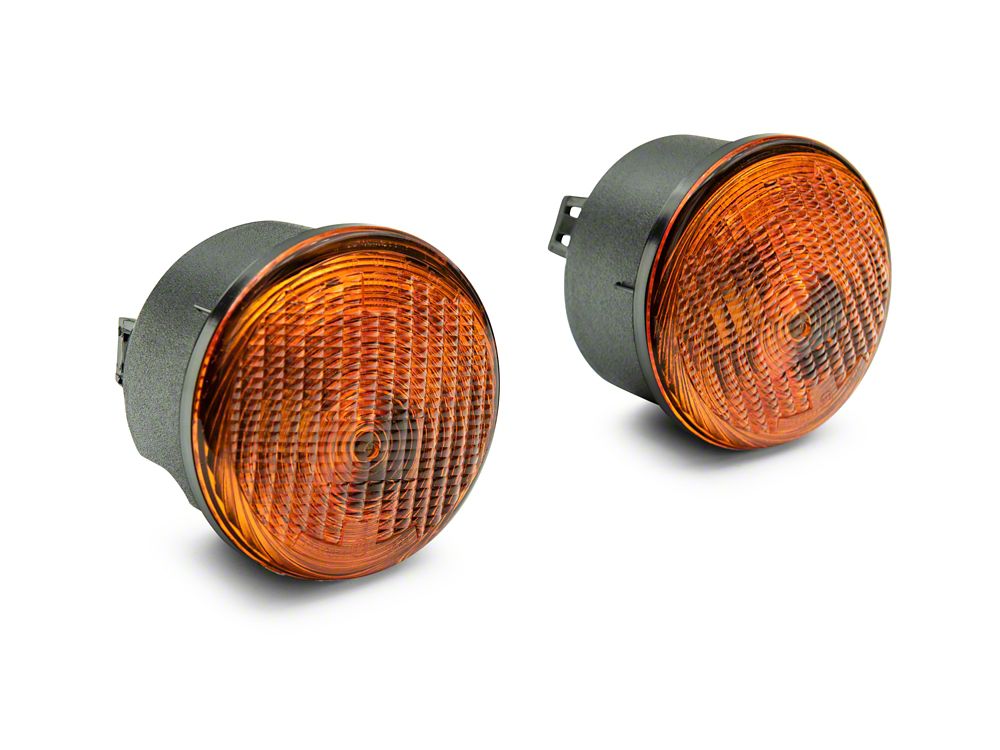Raxiom Axial Series Replacement Turn Signal Lamps; Amber (07-18 Jeep Wrangler JK)