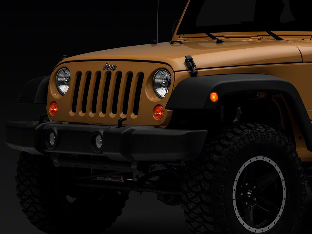 Raxiom Axial Series Replacement Turn Signal Lamps; Amber (07-18 Jeep Wrangler JK)