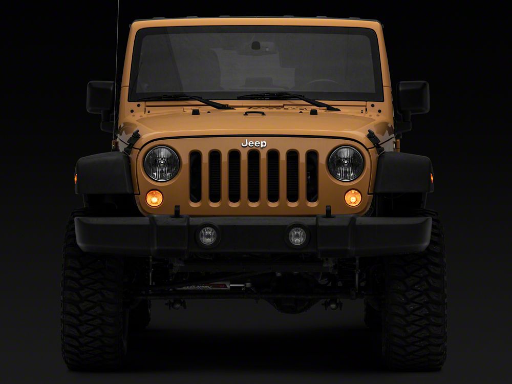 Raxiom Axial Series Replacement Turn Signal Lamps; Amber (07-18 Jeep Wrangler JK)