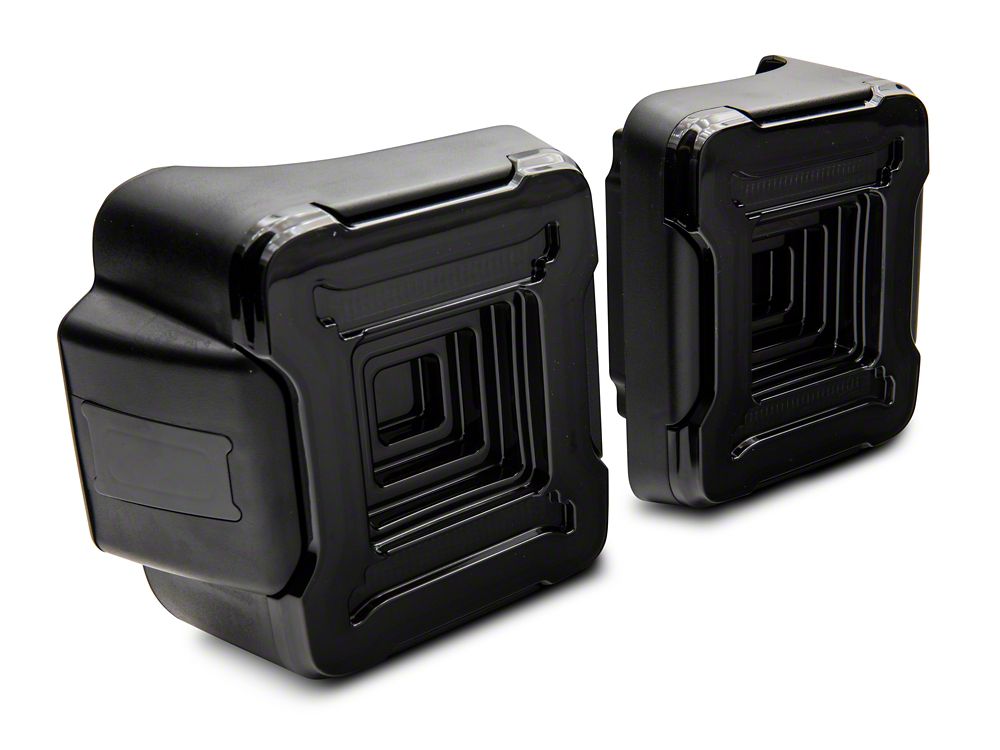 Raxiom Axial Series Plateau LED Tail Lights; Black Housing; Smoked Lens (18-25 Jeep Wrangler JL w/o Blind Spot Detection)