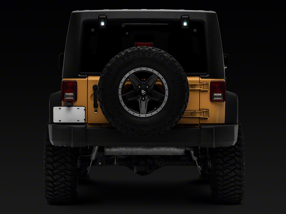 Raxiom Axial Series Rear Window Glass Hinge LED Lights (07-18 Jeep Wrangler JK w/ Hard Top)