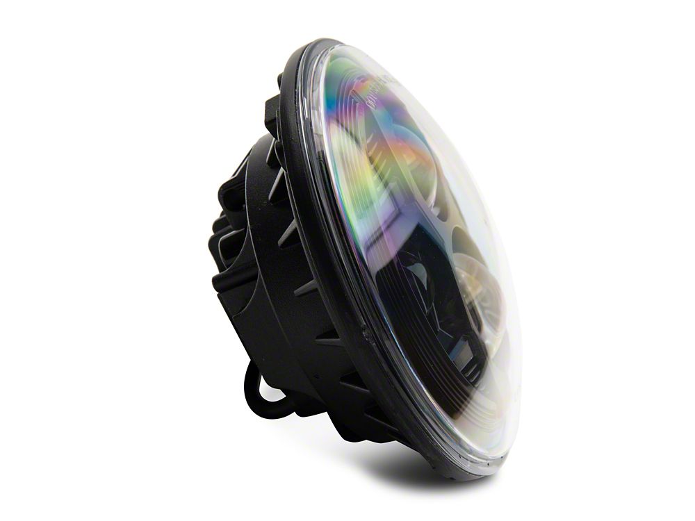 Raxiom 7-Inch LED Headlights; Black Housing; Clear Lens (07-18 Jeep Wrangler JK)