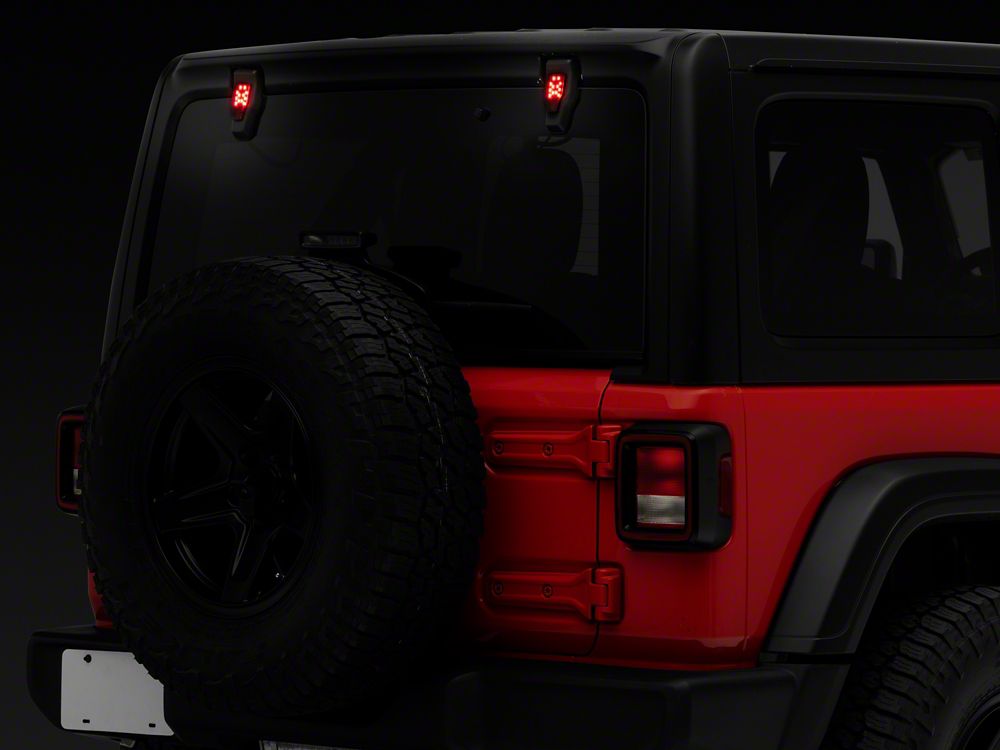 Raxiom Axial Series Rear Window Glass Hinge LED Lights (18-25 Jeep Wrangler JL)